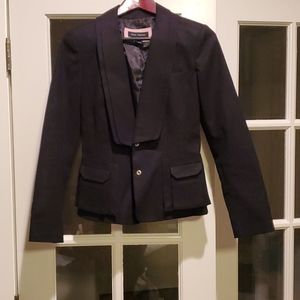 Pink Tartan Black Women's Blazer